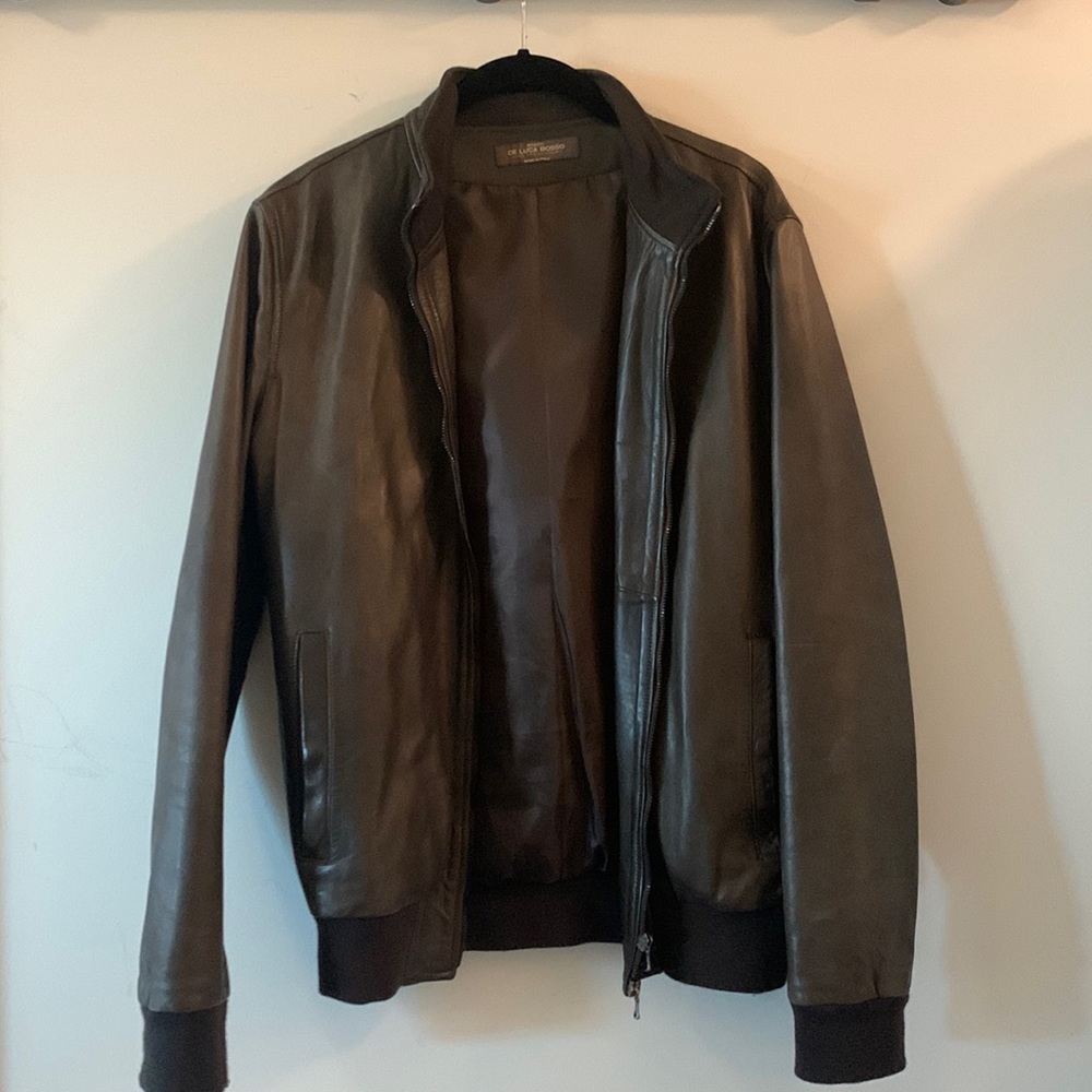 Mens Italian leather jacket